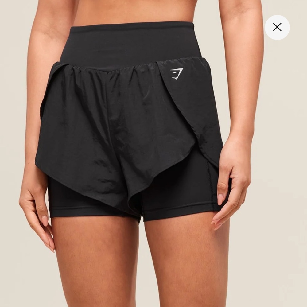 GYMSHARK— 2 in 1 Shorts NWOT